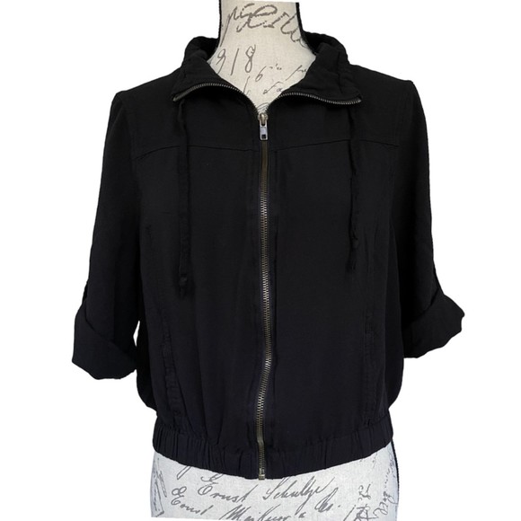 Cotton On Jackets & Blazers - SOLD! Cotton On Outer Wear Soft Drawstring 3/4 Sleeve Jacket Black Size Large